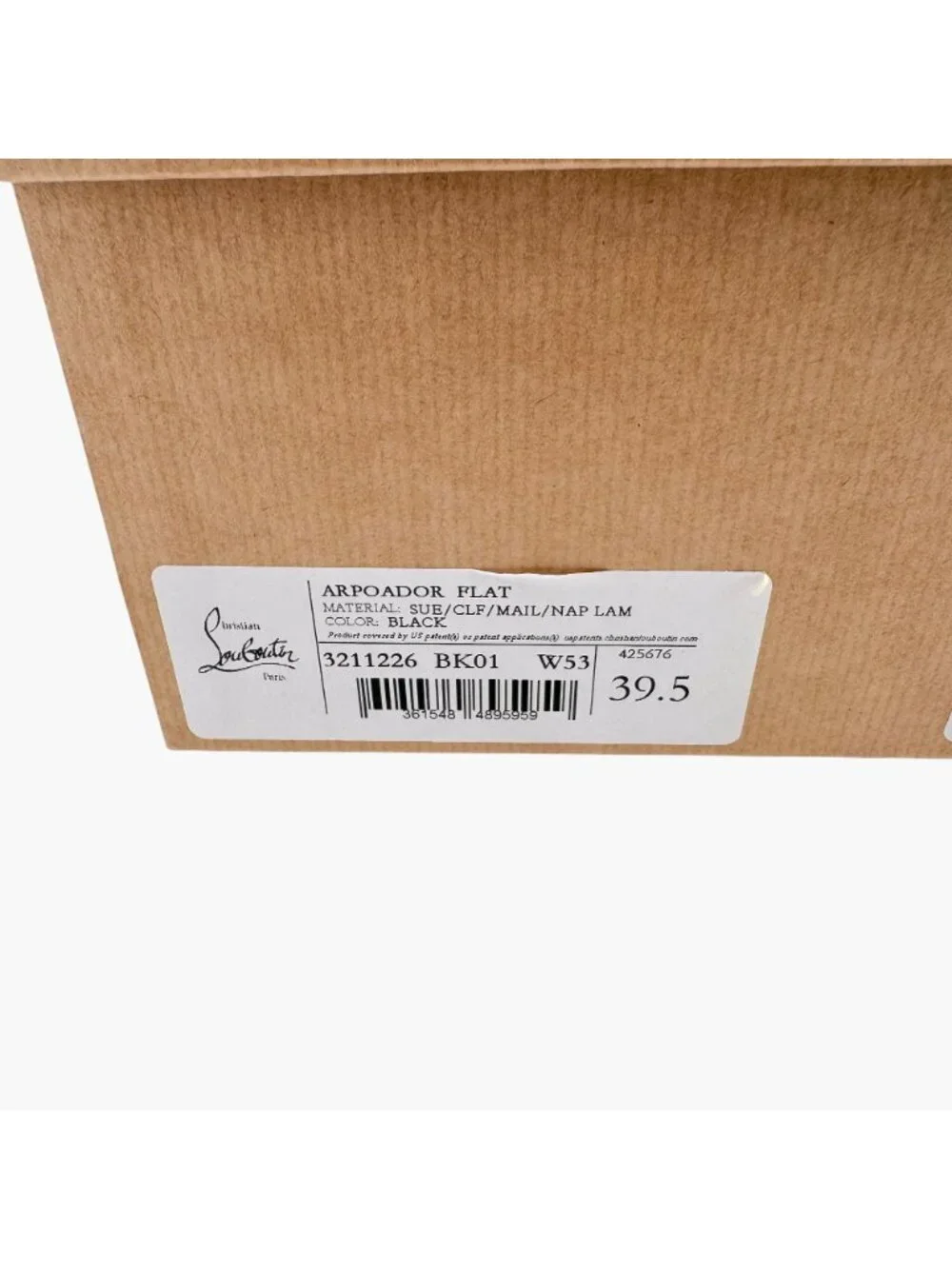 Christian Louboutin Arpoador Black Suede Sock Sneakers Size 39.5 US 9.5 Women's